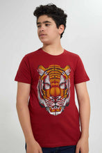 Load image into Gallery viewer, Redtag-Red-Lion-Hd-Face-T-Shirt-Graphic-T-Shirts-Senior-Boys-9 to 14 Years
