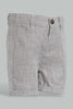 Redtag-Grey-Matching-Short-With-Vestcoat-Chino-Shorts-Infant-Boys-3 to 24 Months