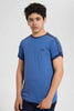 Redtag-Sky-Blue-Tape-T-Shirt-Embellished-T-Shirts-Senior-Boys-9 to 14 Years