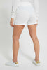 Redtag-White-Reverse-Loopback-Short-Loungewear-Shorts-Women's-