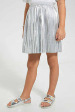 Load image into Gallery viewer, Redtag-Silver-Gather-Skirt-Skirts-Girls-2 to 8 Years
