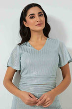 تنزيل الصورة على معرض الصور، Redtag-Ruffled-V-Neck-Crop-Top-Tops-Women&#39;s-
