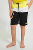 Redtag-Assorted-Color-Block-Board-Short-Swim-Shorts-Senior-Boys-9 to 14 Years