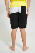 Load image into Gallery viewer, Redtag-Assorted-Color-Block-Board-Short-Swim-Shorts-Senior-Boys-9 to 14 Years
