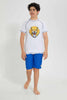 Redtag-Assorted-Color-Block-Board-Short-Swim-Shorts-Senior-Boys-9 to 14 Years