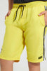 Redtag-Yellow-Plain-Board-Short-Swim-Shorts-Senior-Boys-9 to 14 Years