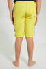 Redtag-Yellow-Plain-Board-Short-Swim-Shorts-Senior-Boys-9 to 14 Years