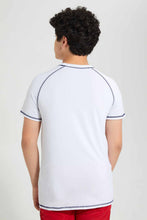 تنزيل الصورة على معرض الصور، Redtag-White-Lion-Rashguard-T-Shirt-Graphic-T-Shirts-Senior-Boys-9 to 14 Years
