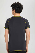 Load image into Gallery viewer, Redtag-Black-Gamer-Rashguard-Graphic-T-Shirts-Senior-Boys-9 to 14 Years
