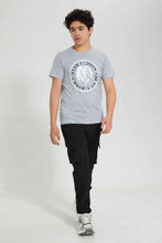 Load image into Gallery viewer, Redtag-Grey-Lion-Roar-T-Shirt-Graphic-T-Shirts-Senior-Boys-9 to 14 Years
