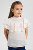 Redtag-Pink-Front-Frilled-Top-Blouses-Girls-2 to 8 Years