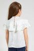 Redtag-Cream-Front-Frilled-Top-Blouses-Girls-2 to 8 Years