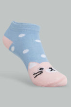 Load image into Gallery viewer, Redtag-Assorted-Ankle-Socks-Ankle-Socks-Girls-2 to 8 Years
