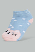 Load image into Gallery viewer, Redtag-Assorted-Ankle-Socks-Ankle-Socks-Girls-2 to 8 Years
