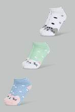 Load image into Gallery viewer, Redtag-Assorted-Ankle-Socks-Ankle-Socks-Girls-2 to 8 Years
