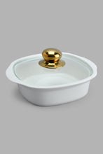 Load image into Gallery viewer, Redtag-White-Serving-Dish-With-Glass-Lid-(6-Piece)-Serving-Dish-Home-Dining-
