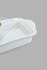 Redtag-White-Serving-Dish-With-Glass-Lid-(6-Piece)-Serving-Dish-Home-Dining-