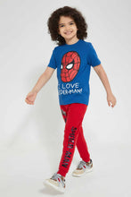 تنزيل الصورة على معرض الصور، Redtag-Red-Spiderman-Jogpant-Joggers-Boys-2 to 8 Years
