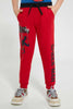 Redtag-Red-Spiderman-Jogpant-Joggers-Boys-2 to 8 Years