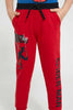 Redtag-Red-Spiderman-Jogpant-Joggers-Boys-2 to 8 Years