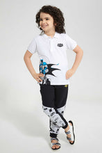 تنزيل الصورة على معرض الصور، Redtag-Black-Batman-Jogpant-Joggers-Boys-2 to 8 Years
