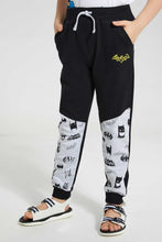 تنزيل الصورة على معرض الصور، Redtag-Black-Batman-Jogpant-Joggers-Boys-2 to 8 Years
