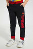 Redtag-Black-Superman-Jogpant-Joggers-Boys-2 to 8 Years