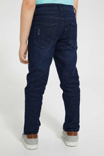 Load image into Gallery viewer, Redtag-Dark-Wash-Distress-Skinny-Jean-Jeans-Skinny-Fit-Boys-2 to 8 Years
