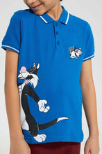 تنزيل الصورة على معرض الصور، Redtag-Blue-Sylvester-Polo-Polo-Shirts-Boys-2 to 8 Years
