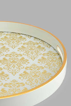 Load image into Gallery viewer, Redtag-Gold-Geomatic-Round-Tray-Trays-Home-Dining-
