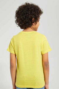 Redtag-Yellow-Jurassic-Park-T-Shirt-Character-T-Shirts-Boys-2 to 8 Years