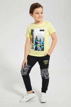 تنزيل الصورة على معرض الصور، Redtag-Yellow-Batman-Chest-Print-T-Shirt-Character-T-Shirts-Boys-2 to 8 Years
