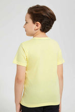 تنزيل الصورة على معرض الصور، Redtag-Yellow-Batman-Chest-Print-T-Shirt-Character-T-Shirts-Boys-2 to 8 Years
