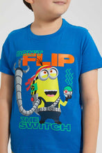 تنزيل الصورة على معرض الصور، Redtag-Blue-Minions-T-Shirt-Character-T-Shirts-Boys-2 to 8 Years
