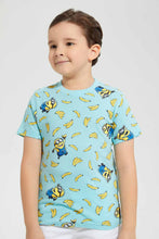 تنزيل الصورة على معرض الصور، Redtag-Blue-Minions-T-Shirt-Character-T-Shirts-Boys-2 to 8 Years
