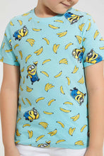 تنزيل الصورة على معرض الصور، Redtag-Blue-Minions-T-Shirt-Character-T-Shirts-Boys-2 to 8 Years
