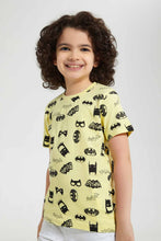 تنزيل الصورة على معرض الصور، Redtag-Yellow-Batman-Print-T-Shirt-Character-T-Shirts-Boys-2 to 8 Years
