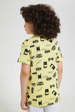 تنزيل الصورة على معرض الصور، Redtag-Yellow-Batman-Print-T-Shirt-Character-T-Shirts-Boys-2 to 8 Years
