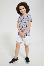 تنزيل الصورة على معرض الصور، Redtag-Grey-Spiderman-Print-T-Shirt-Character-T-Shirts-Boys-2 to 8 Years
