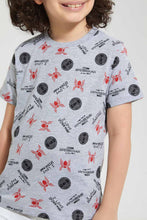 تنزيل الصورة على معرض الصور، Redtag-Grey-Spiderman-Print-T-Shirt-Character-T-Shirts-Boys-2 to 8 Years
