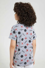 تنزيل الصورة على معرض الصور، Redtag-Grey-Spiderman-Print-T-Shirt-Character-T-Shirts-Boys-2 to 8 Years
