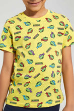 تنزيل الصورة على معرض الصور، Redtag-Yellow-Turtle-Print-T-Shirt-Character-T-Shirts-Boys-2 to 8 Years
