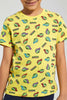 Redtag-Yellow-Turtle-Print-T-Shirt-Character-T-Shirts-Boys-2 to 8 Years