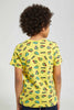 Redtag-Yellow-Turtle-Print-T-Shirt-Character-T-Shirts-Boys-2 to 8 Years