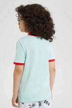 تنزيل الصورة على معرض الصور، Redtag-Blue-Shark-Print-Pocket-T-Shirt-Graphic-T-Shirts-Boys-2 to 8 Years
