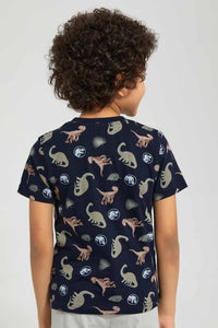 Navy Dinosaur T-Shirt