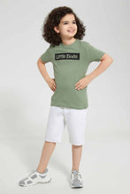 Load image into Gallery viewer, Redtag-Olive-3-Pack-T-Shirt-Graphic-T-Shirts-Boys-2 to 8 Years
