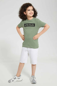 Redtag-Olive-3-Pack-T-Shirt-Graphic-T-Shirts-Boys-2 to 8 Years