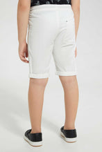 تنزيل الصورة على معرض الصور، Redtag-White-Pullon-Short-Pull-On-Shorts-Boys-2 to 8 Years
