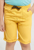 Redtag-Yellow-Pullon-Short-Pull-On-Shorts-Boys-2 to 8 Years